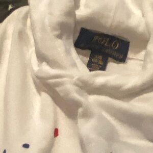 Polo Ralph Lauren Youth white paint splatter hoodie L